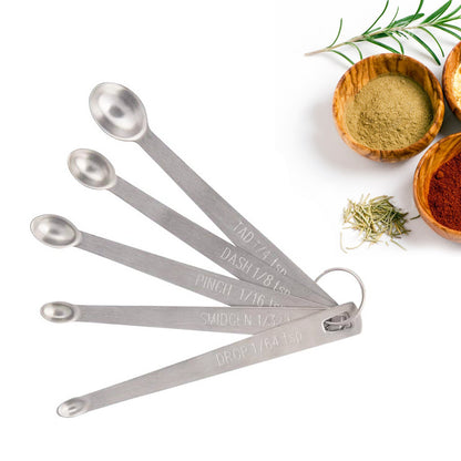 Stainless Steel Measuring Spoons (Set of 5)