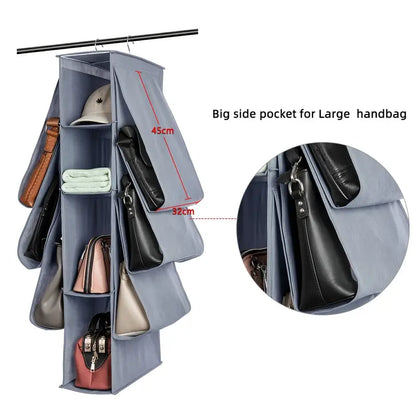 Hanging Handbag Organiser (10 Pockets)