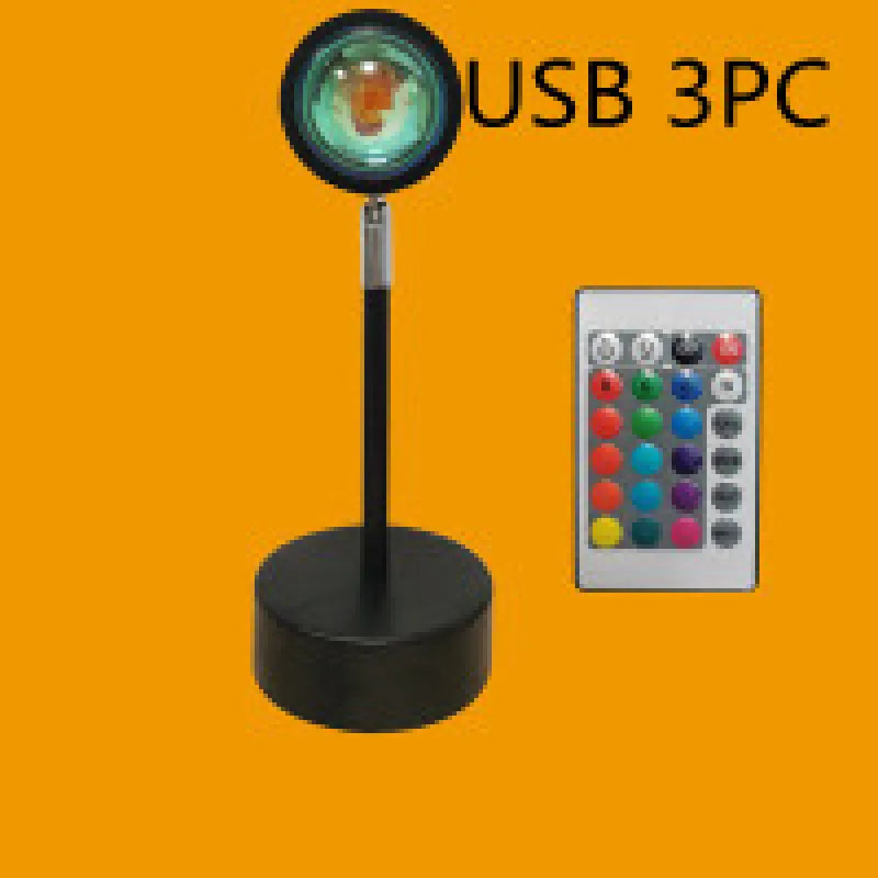 Rainbow Sunset Projector Lamp