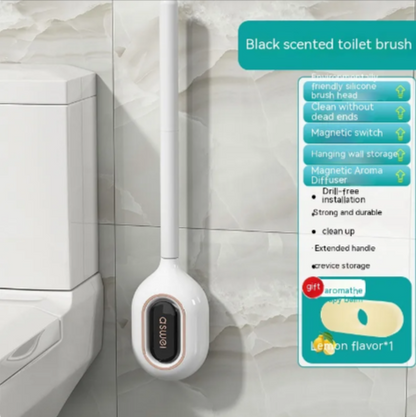 Wall-Mounted Silicone Toilet Brush